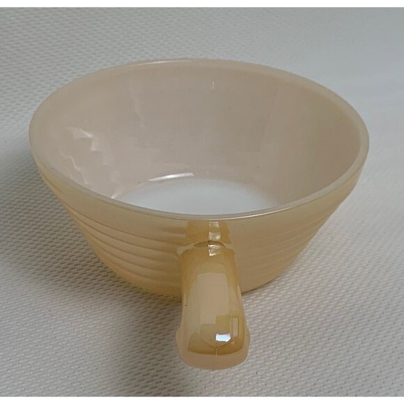 Vintage Set Of 4 Fire King Peach Luster Soup Bowls 10 oz Beehive Ovenware USA - Picture 5 of 11